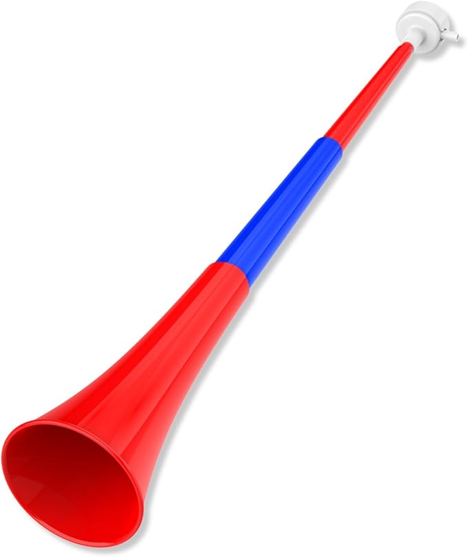 Collapsible Stadium Horn Noise Maker 24 Inch Vuvuzela Plastic Trumpet Horn Blow by Ouffun