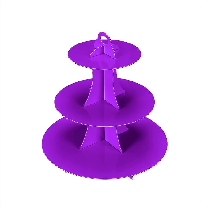 3-Tier Cupcake Stand, Cake Stand holder, Tiered DIY Cupcake Stand Tower by funnytrendypartysupplies