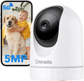 5MP Security Camera Indoor-5G/2.4G Dual WiFi Cameras by Cinnado
