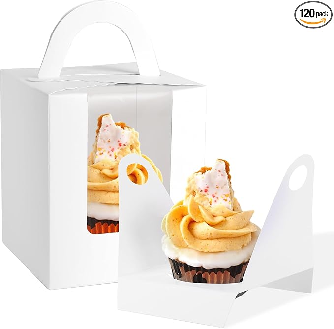 JCD 120Packs Cupcake Boxes by JCD