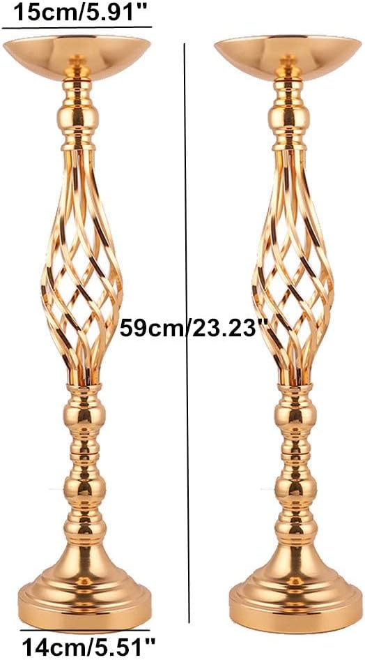 Gold Metal Wedding Centerpieces - Image 5