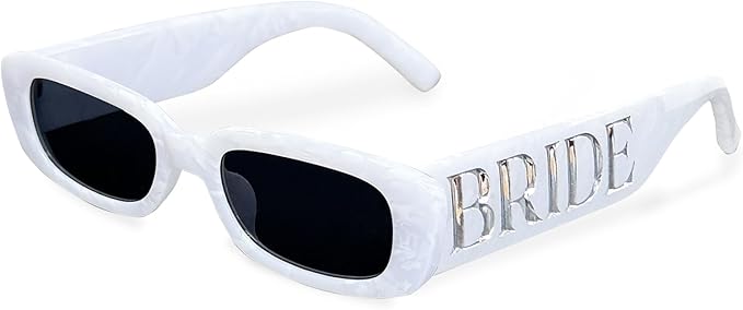 Marble Bride Sunglasses, Bride to be Decorations Glasses, Bachelorette Bach by MIUSKATL