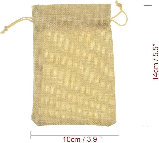 20Pcs Burlap Bags with Drawstring, Small Linen Gift Bags Jewelry Pouches Sacks - Image 8