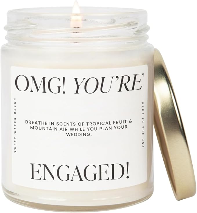 Sweet Water Decor OMG, You're Engaged! Candle by SweetWaterDecor