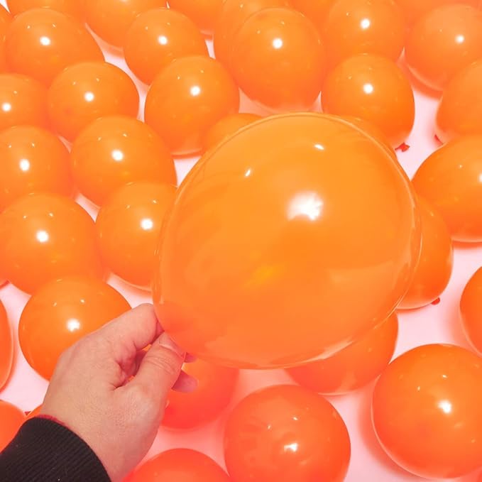 400 Pack 5 Inch Orange Latex Balloons Helium Balloons Party Balloons - Image 3