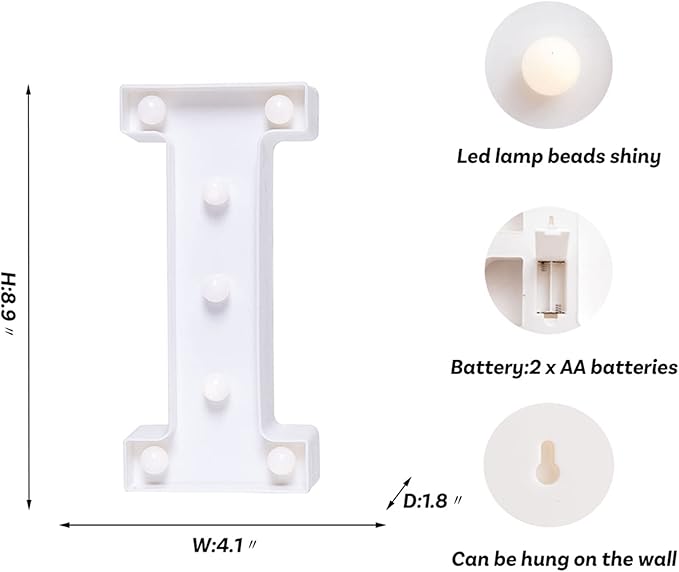 Foaky LED Letter Lights Sign Marquee Light Up Letters Sign - Image 2
