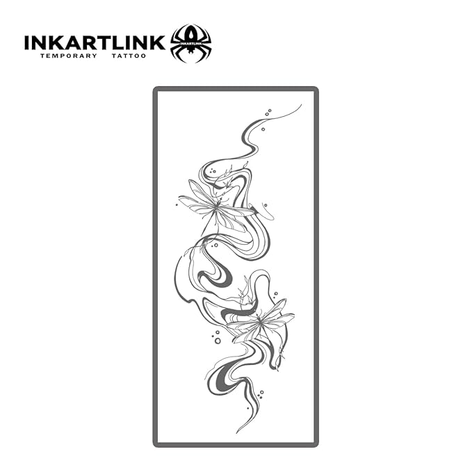 INKARTLINK Tattoo Tech, 2 Sheets Large Semi Permanent Tattoo, Temporary Tattoos - Image 4