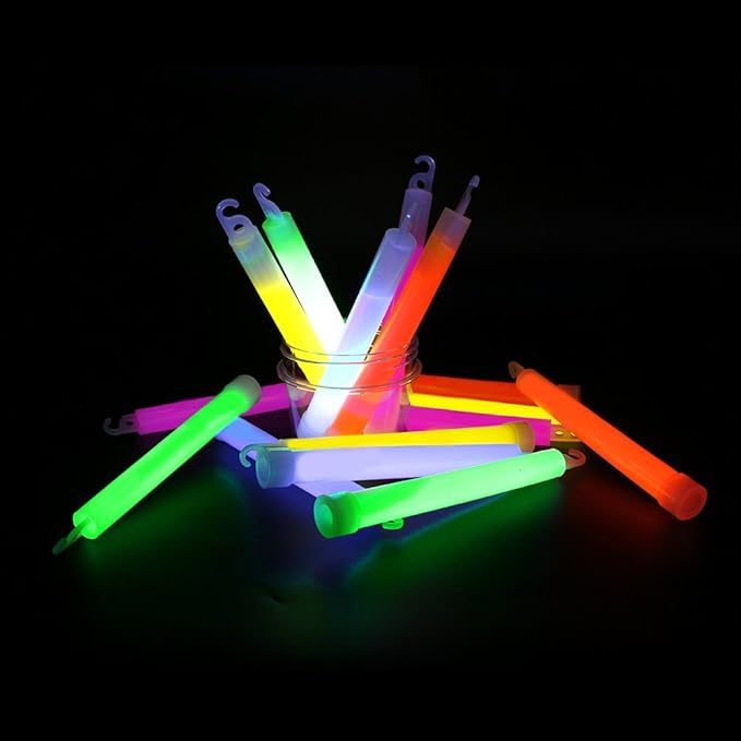 novelinks 50 Pcs 6'' Premium Glow Sticks Bulk - Image 5