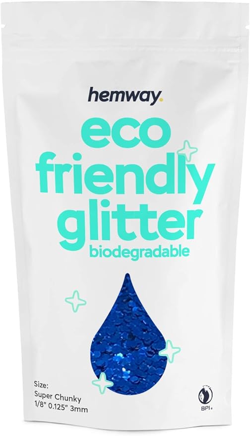 Hemway Eco Friendly Biodegradable Glitter 100g / 3.5oz Bio Cosmetic Safe by Hemway