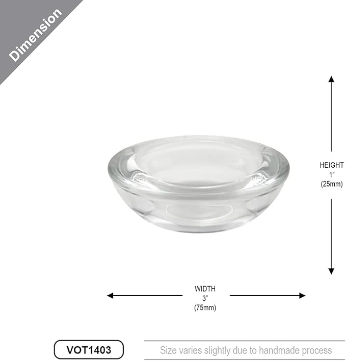 WGV Sturdy Tea Light Votive Candle Holder 3" W, Small Accent Decor - Image 3