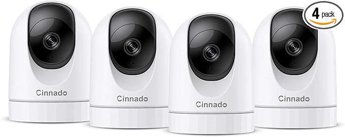 2K Home Security Cameras-2.4Ghz WiFi Indoor Camera by Cinnado
