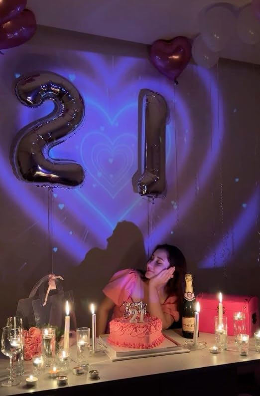Silver Number 21 Balloon 40 inch, Number 21 Birthday Balloon - Image 5