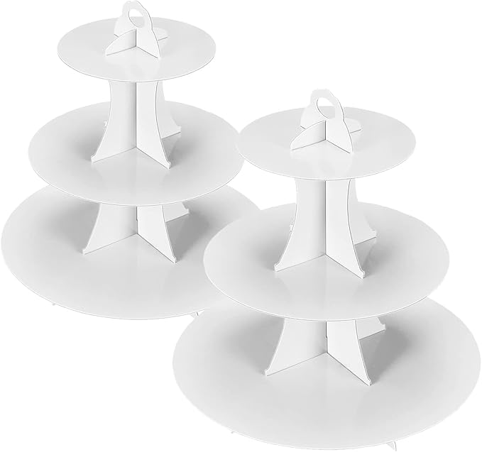 2Pcs 3-Tier Cupcake Stand, Cake Stand holder, Tiered DIY Cupcake Stand Tower - Image 7