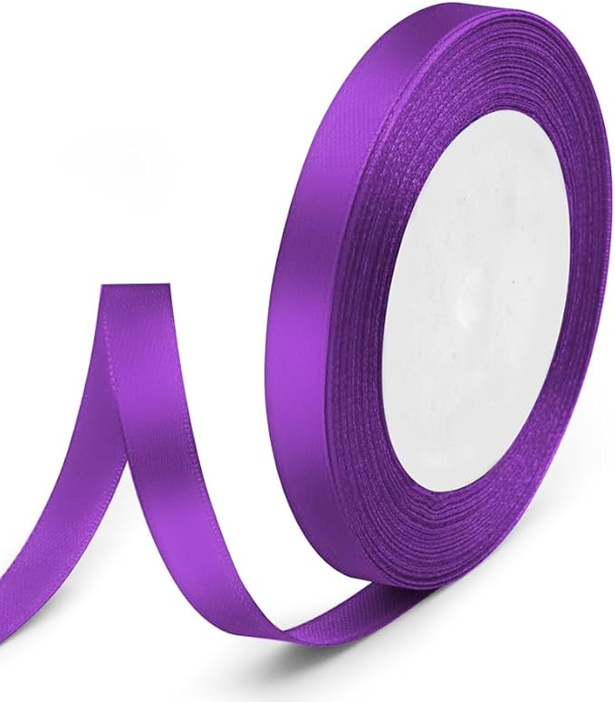 3/8" x 25 Yards Satin Ribbon, Floral Bouquets, Wedding Party Decorations by Quhora