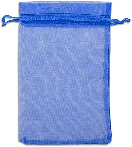 TheDisplayGuys 48-Pack 4x6 Royal Blue Sheer Organza Gift Bags - Image 4