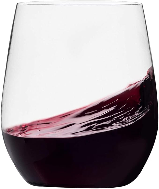 Munfix Plastic Stemless Wine Glasses 48 Pack, Disposable 12 Oz Clear Plastic by Munfix