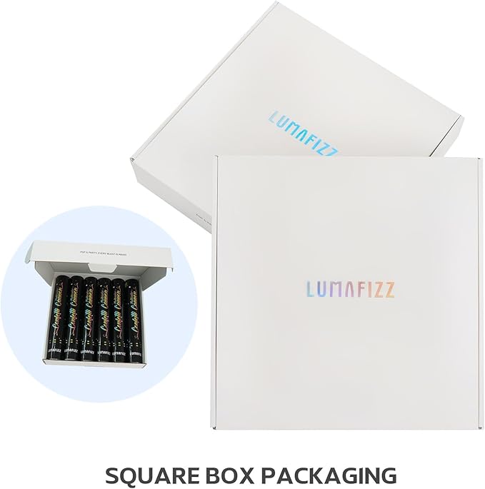 12 InchConfetti Biodegradable [6 Pack Confetti Cannons | Multicolor Confetti - Image 8