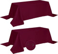 Fokitut 2 Pack Waterproof Rectangle Tablecloth, 90x132 Inch, Stain Resistant by BalsaCircle