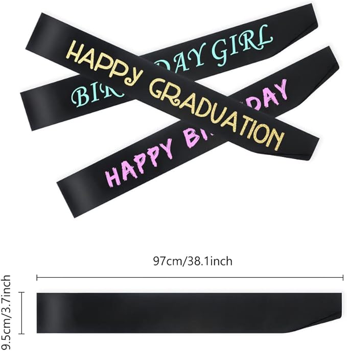 16 Pcs Sash Blank Satin Sash Black Sash Party, Bride To Be Sash, Plain Sash - Image 2
