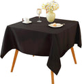 Craft And Party Square Tablecloth, 60 x 60 Inch Black Tablecloth, Polyester by CraftAndParty