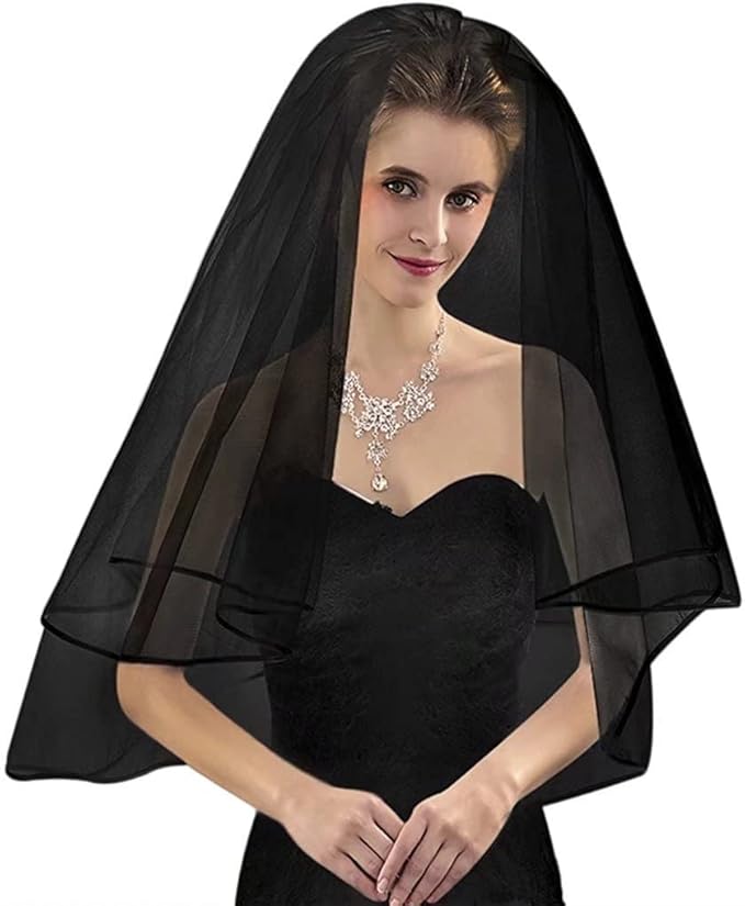 Women's Short Wedding Veils - Image 5