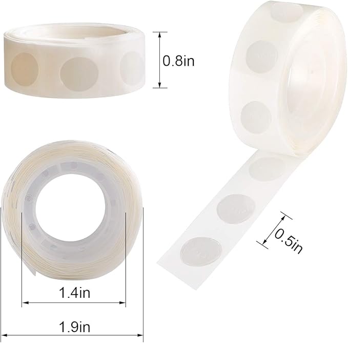 1000pcs Glue Point Clear Balloon Glue Removable Adhesive Dots Double Sided Dots - Image 2