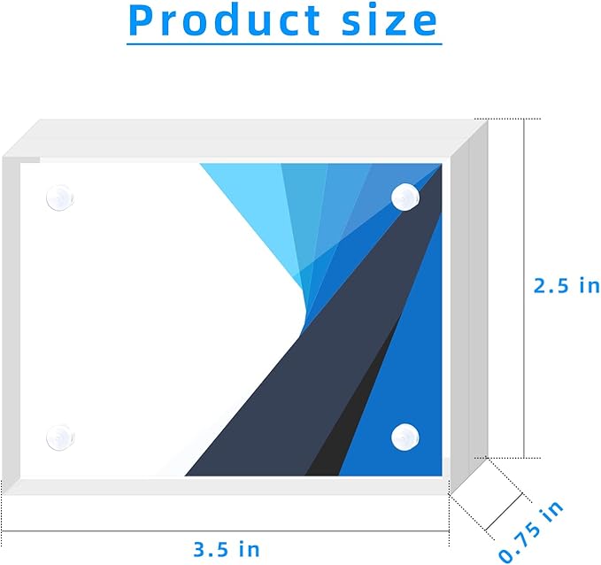 Acrylic Business Card Frame 2.5x3.5 Acrylic Picture Frame Clear Double Sided - Image 2