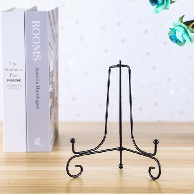 7"Iron Display Stand, Displays Picture Frames, Decorative Plates, Tablets and - Image 6