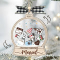 Personalized Wedding Shake Ornament, Custom Bride and Groom Christmas Ornament by NiceBro