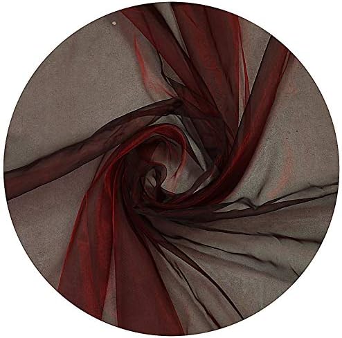 VDS Burgundy Organza Fabric, 15 Yards Continuous, 45” Wide, Wedding Party - Image 9