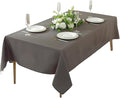Craft And Party Rectangle Tablecloth, 70 x 90 Inch Charcoal Tablecloth by CraftAndParty