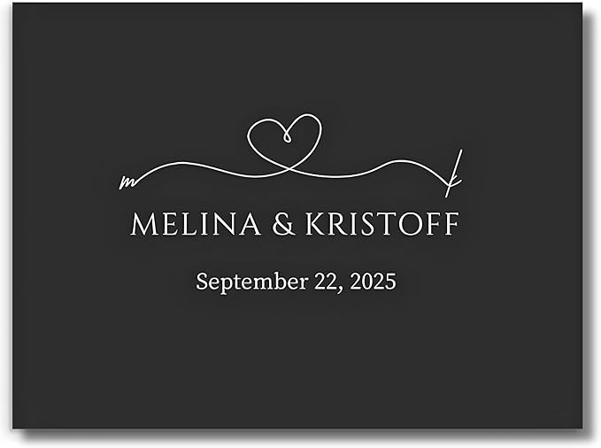 Wedding Guest Book – Personalized Polaroid Guest Book by Custom
