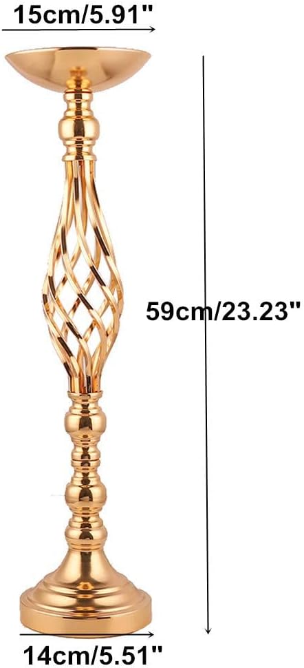Wedding Centerpieces for Reception Tables, Twist Candleholder Stands, Flower - Image 5