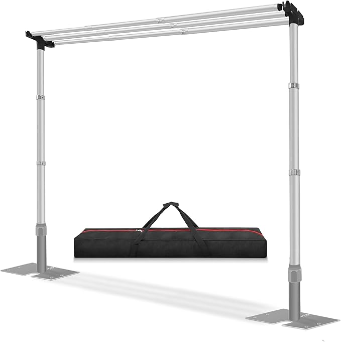 Jiang&Rong 10x10Ft Three Crossbar Backdrop Stand by JiangRong