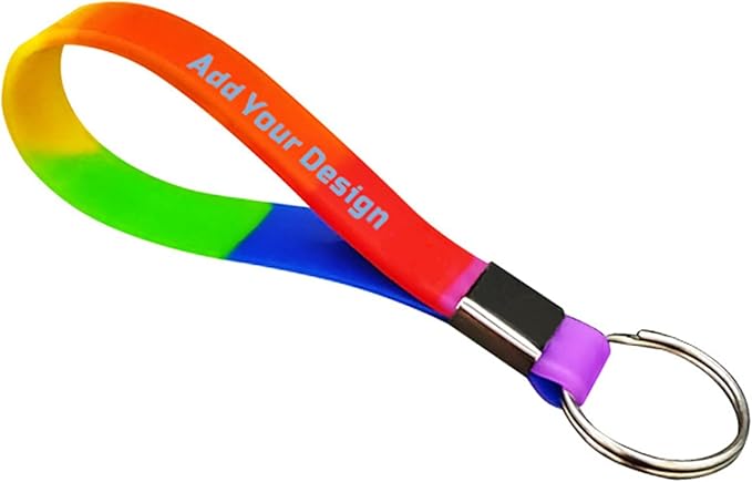 50 Personalized Silicone Keychains by HDWerker