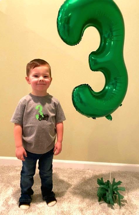40 Inch Green 23 32 Large Number Balloon, 23 32 Green Birthday Party Decorations - Image 6