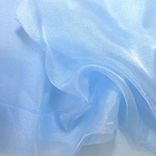 VDS Baby Blue Organza Fabric, 50 Yards Continuous, 45” Wide, Wedding Party - Image 8