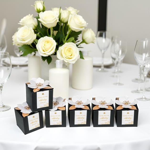 FEIYI 20 PCS Black Gift Boxes, 3 In 1 Favor Boxes - Image 6