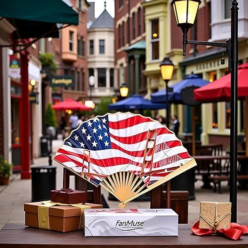 Folding Paper Hand Fan – Golden Gate Bridge Art Folding Fan, Decorative - Image 4