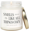 Sweet Water Decor Smells Like All Things Cozy Candle, 9oz Soy Candle by SweetWaterDecor