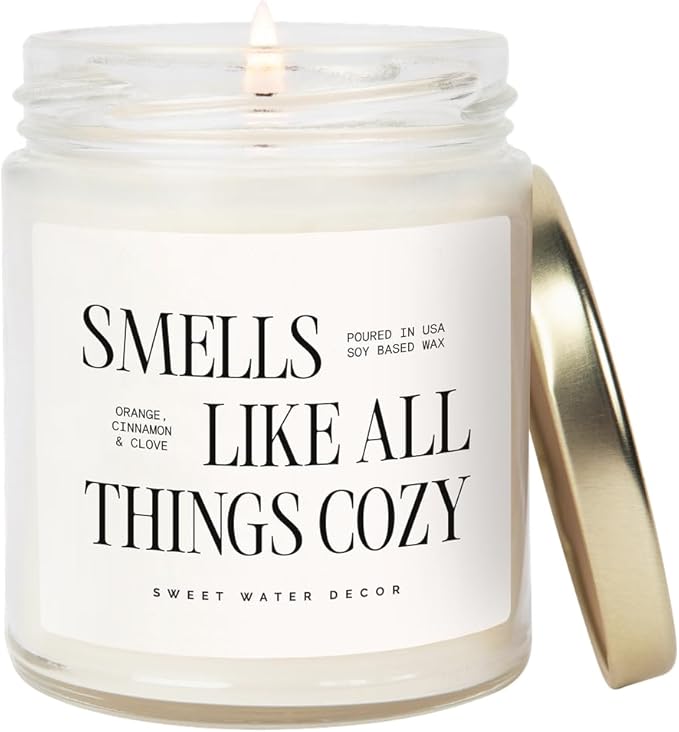 Sweet Water Decor Smells Like All Things Cozy Candle, 9oz Soy Candle by SweetWaterDecor