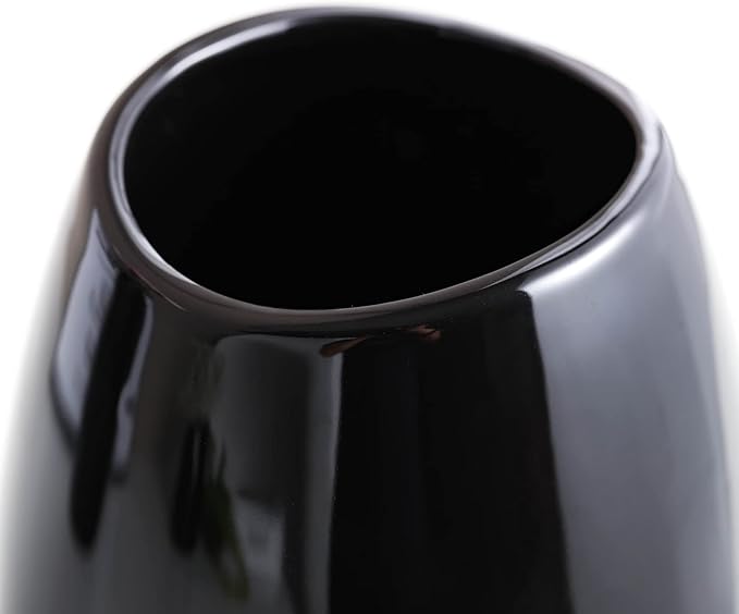 hjn Ceramic Vase Set of 3 Black Flower Vase - Image 3