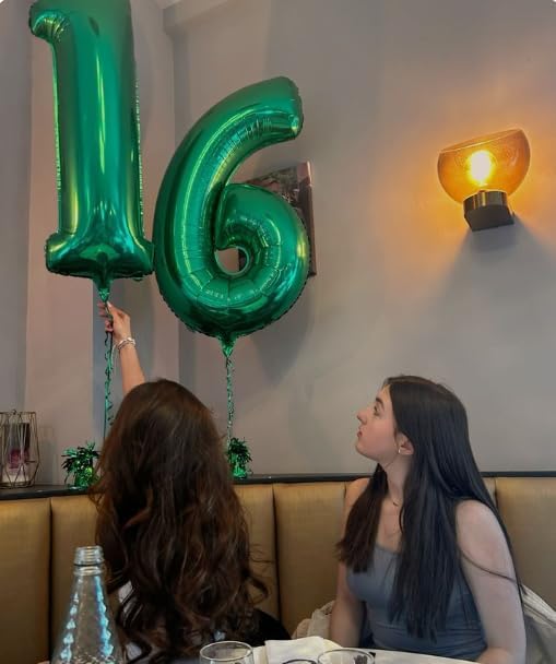 Green Number 1 Balloon 40 inch, Number 1 Birthday Balloon - Image 4
