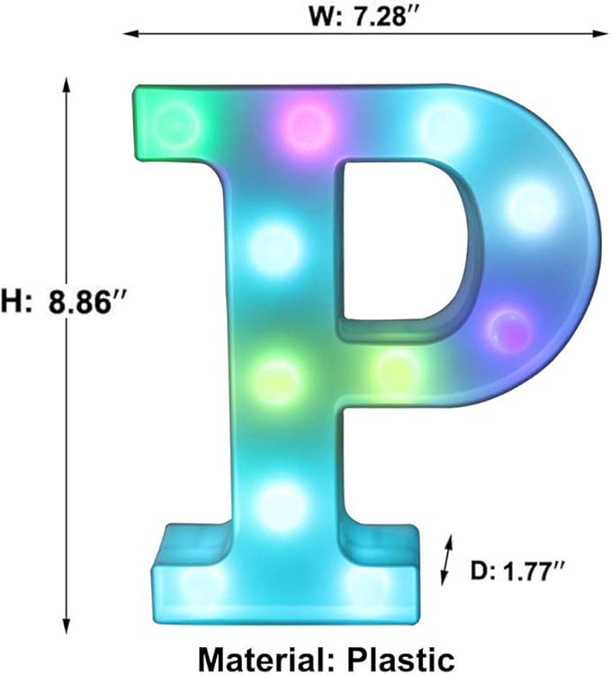 Pooqla Colorful LED Marquee Letter Lights - Image 5
