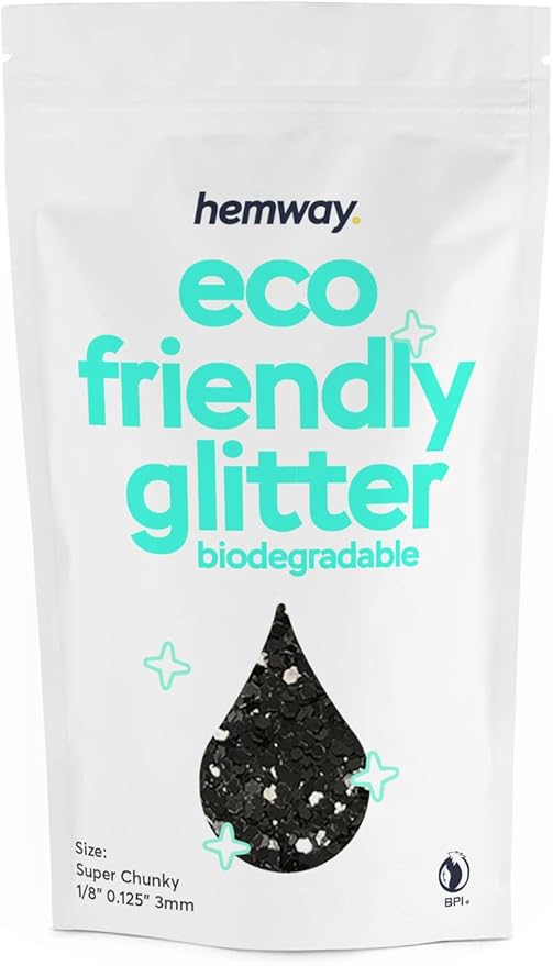 Hemway Biodegradable Glitter Eco Friendly - 100g/3.5oz Bio Cosmetic Safe by Hemway