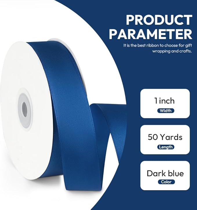 1" x 50 Yards Satin Ribbon - Image 2