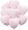 AFTERLOON® Biodegradable Balloons 100 pcs Pastel Baby Pink 10 Inch Heart Shaped by AFTERLOON%C2%AE