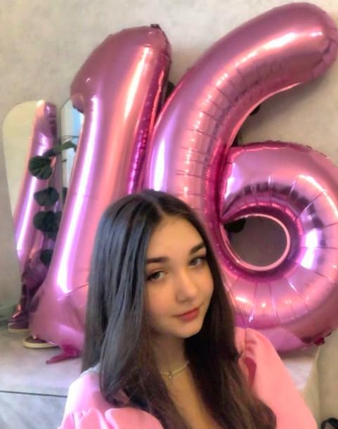 40 Inch Pink Mylar Foil Number 6 Birthday Balloon, Digital Balloons - Image 4
