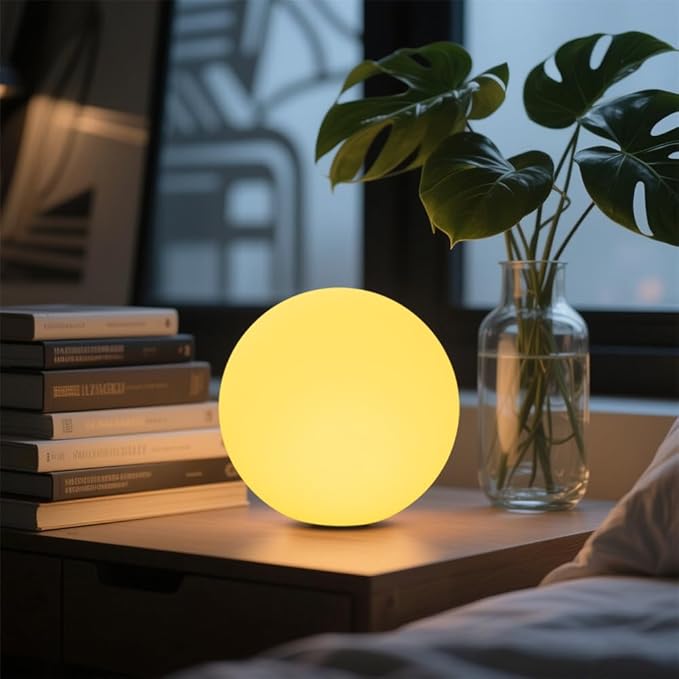 6-in Cordless LED Globe Orb Light by BALMOST