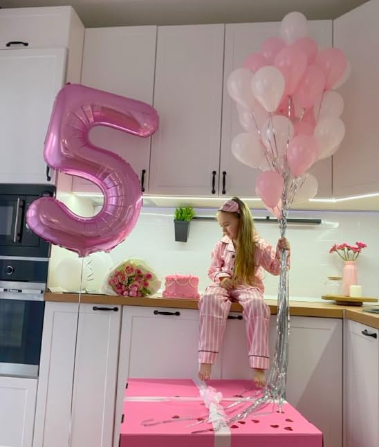 Pink 40 Inch 0 Number Balloons, 0 Decorations - Image 7